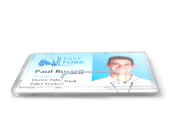 Enclosed Rigid Card Holders for use in Pocket Frosted Premium - Landscape Horizontal (Pack of 100)