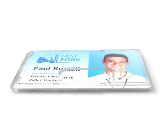 Enclosed Rigid Card Holders for use in Pocket Frosted Premium - Landscape Horizontal (Pack of 100)