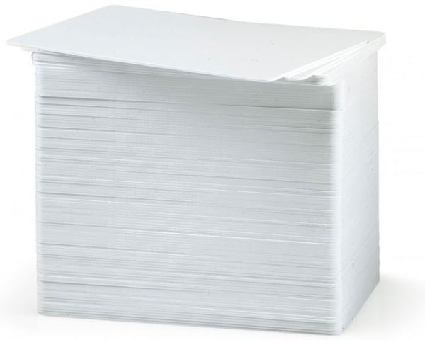 Zebra Premier 30 mil  760 micron PVC Blank White Cards (Pack of 500)