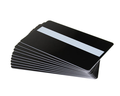 Black Matte 760 Micron Plastic Cards with Signature Strip (Pack of 100)