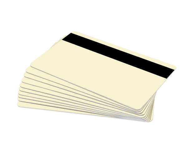 Cream 760 Micron Plastic Cards With Hi-Co Magnetic Stripe (Pack of 100)