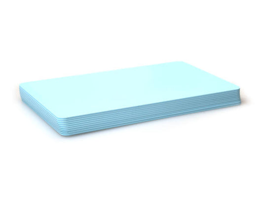 Dyestar Premium Light Blue 760 Micron Cards with Coloured Core (Pack of 100)