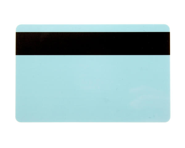 Light Blue 760 Micron Plastic Cards With Hi-Co Magnetic Stripe (Pack of 100)