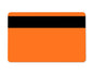 Orange 760 Micron Plastic Cards With Hi-Co Magnetic Stripe (Pack of 100)