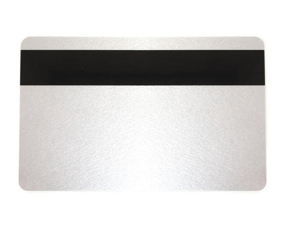 Silver 760 Micron Plastic Cards With Hi-Co Magnetic Stripe (Pack of 100)