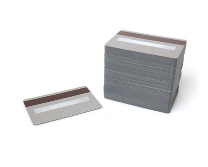Silver Premium 760 Micron Cards With Hi-Co Magnetic Stripe & Signature Strip Panel (Pack of 100)