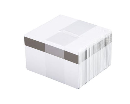 Fotodek White 760 Micron PVC Cards with 2750oe Hi-Co Magnetic Stripe (Pack of 100)