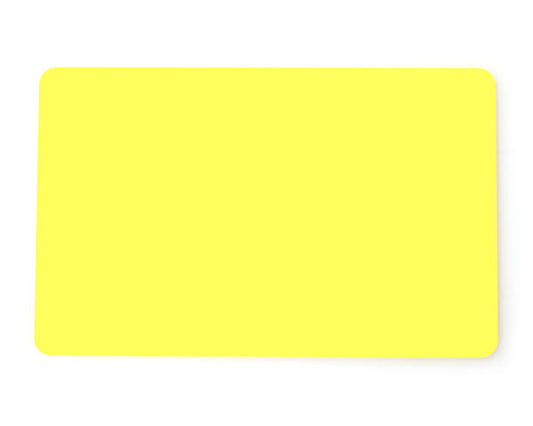 Dyestar Premium Yellow 760 Micron Cards with Coloured Core (Pack of 100)
