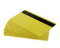 Yellow 760 Micron Plastic Cards With Hi-Co Magnetic Stripe (Pack of 100)