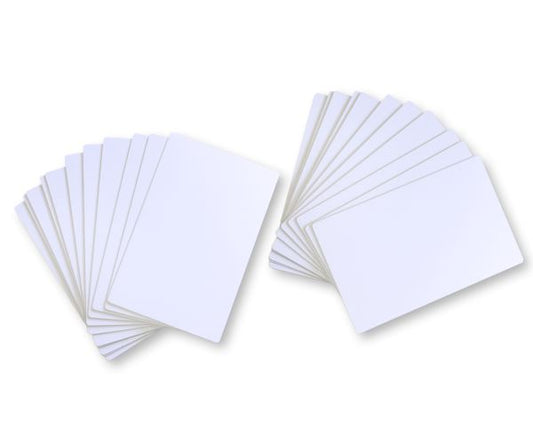 Swiftcolor PVC Blank White Gloss 90x140mm Cards (Pack of 100)