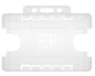 Clear Dual-Sided BIOBADGE Open Faced ID Card Holders - Landscape (Pack of 100)