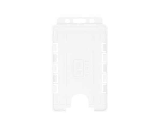 Clear Dual-Sided BIOBADGE Open Faced ID Card Holders - Portrait (Pack of 100)