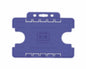Mid Blue Dual-Sided BIOBADGE Open Faced ID Card Holders - Landscape (Pack of 100)
