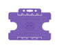 Purple Dual-Sided BIOBADGE Open Faced ID Card Holders - Landscape (Pack of 100)