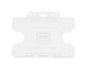 White Dual-Sided BIOBADGE Open Faced ID Card Holders - Landscape (Pack of 100)