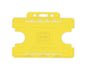Yellow Dual-Sided BIOBADGE Open Faced ID Card Holders - Landscape (Pack of 100)