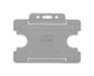 Grey Single-Sided BIOBADGE Open Faced ID Card Holders - Landscape (Pack of 100)