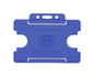 Mid Blue Single-Sided BIOBADGE Open Faced ID Card Holders - Landscape (Pack of 100)