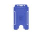 Mid Blue Single-Sided BIOBADGE Open Faced ID Card Holders - Portrait (Pack of 100)