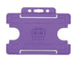 Purple Single-Sided BIOBADGE Open Faced ID Card Holders - Landscape (Pack of 100)