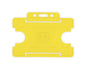 Yellow Single-Sided BIOBADGE Open Faced ID Card Holders - Landscape (Pack of 100)