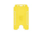 Yellow Single-Sided BIOBADGE Open Faced ID Card Holders - Portrait (Pack of 100)