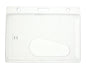 Enclosed Rigid Card Holder  Clear with 50mm Thumb Slot  Landscape (Pack of 100)