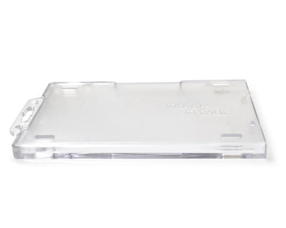 Enclosed Badge Prison Holders Single Use  Permanent Locking - Portrait / Vertical (Pack of 100)