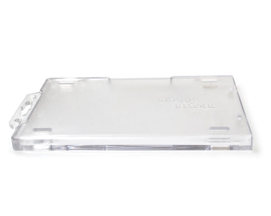 Enclosed Badge Prison Holders Single Use  Permanent Locking - Portrait / Vertical (Pack of 100)