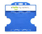 'Hello My Name Is' Light Blue Open-Faced Dual-Sided ID Card Holders - Landscape (Pack of 100)