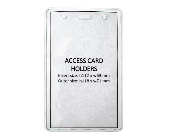 Vinyl Access Card Holder 75x91 mm  Eco Friendly  Portrait (Pack of 100)