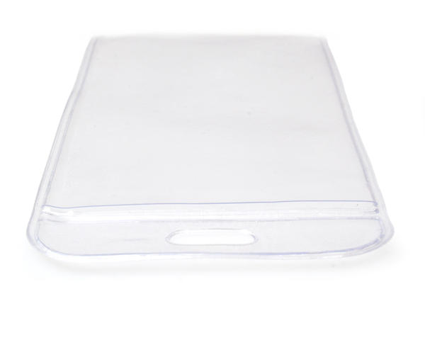 Vinyl Badge Credit Card Holder with 65x91mm Insert  Eco Friendly  Portrait (Pack of 100)