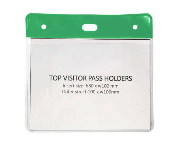 Vinyl Green Top Card Holders - 102x83mm (Pack of 100)