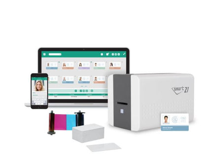 Entry Level ID Card Printer Bundle (Single-Sided)