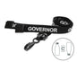 15mm Recycled Black Governor Lanyards with Plastic J Clip (Pack of 100)