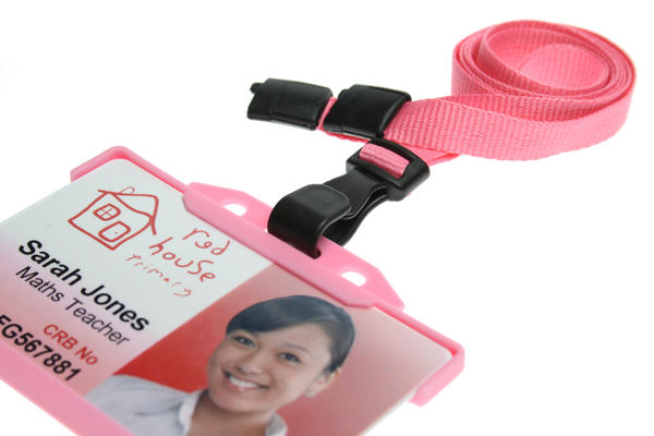 10mm Recycled Plain Pink Lanyards with Plastic J Clip (Pack of 100)