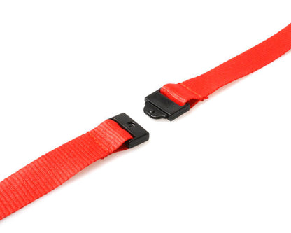 15mm Recycled Plain Red Lanyards with Card Reels (Pack of 50)