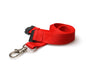 20mm Recycled Red Lanyards with Flat Breakaway and Metal Trigger Clip (Pack of 100)