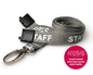 15mm Recycled Grey Staff Lanyards with Metal Lobster Clip (Pack of 100)