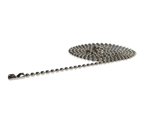 30inch Metal Bead Chain Necklace  Nickel Plated (Pack of 100)