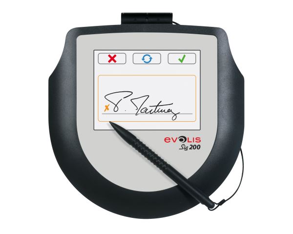 Evolis Sig200 + signoSign/2 Bundle - Includes 1 CD-ROM with SignoSign/2 and 1 license for unlimited use on 1 workstation