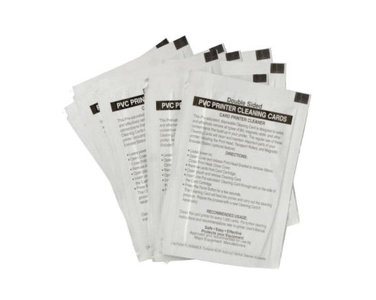 Fargo HDP DTC Extra Cleaning Cards Double-Sided  086131 (Pack of 50)