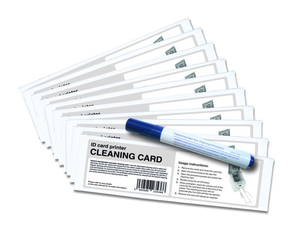 Magicard Pronto100 E9100 Cleaning Kit (10 cards  1 pen)