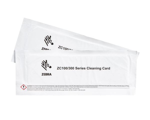 Zebra  ZC100/300 Cleaning Card Kit (5 Cards)