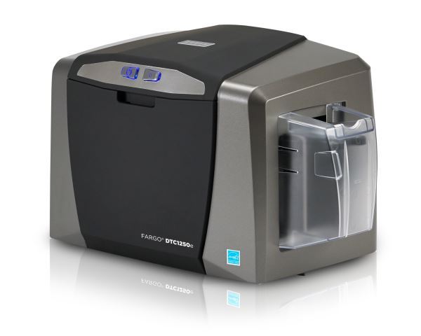 Fargo DTC1250e ID Card Printer with OMNIKEY 5121 Smart iCLASS & MIFARE Encoder (Single-Sided)