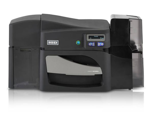 Fargo DTC4500e Plastic Card Printer with Lamination  ISO Magnetic Encoder and Locking Hoppers (dual-sided)