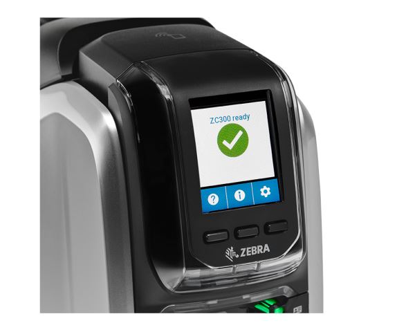 Zebra ZC300 Plastic Card Printer with Ethernet (single-sided)