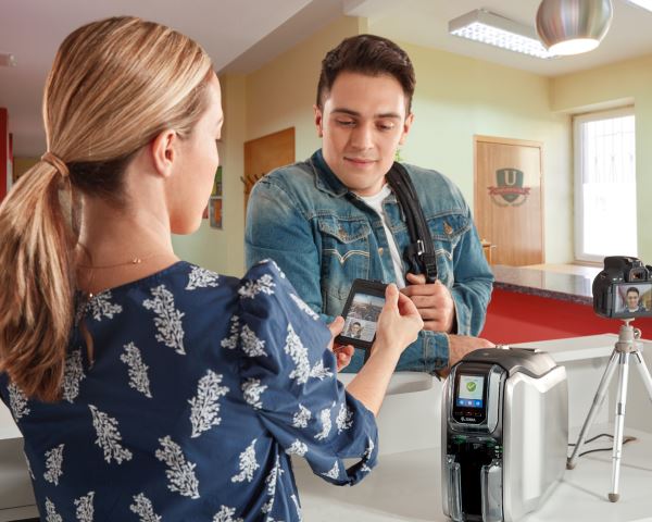 Zebra ZC300 Plastic Card Printer with Ethernet (single-sided)
