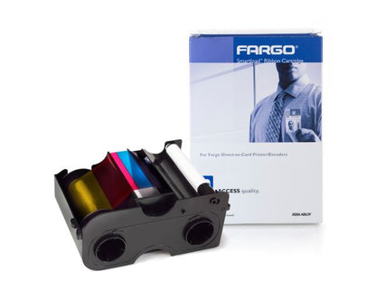 Fargo DTC1250/1000 YMCKO Colour Ribbon with Cleaning Roller  045000 (250 Prints)
