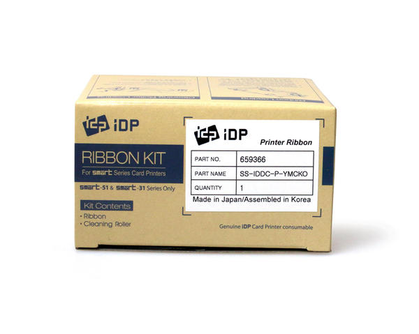 Smart-51 & 31 YMCKO Full Colour Ribbon inc Cleaning Roller  659366 (250 prints)